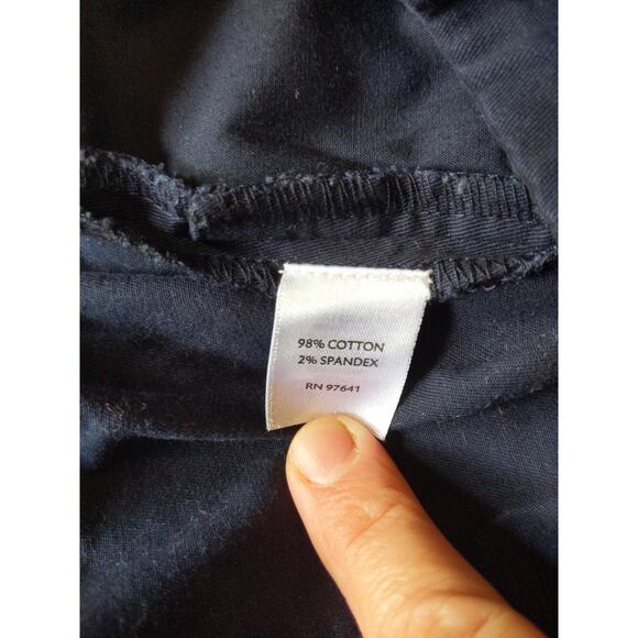 J. Jill Women's Size 10 Navy Cotton Spandex Capri Ankle Pants - Picture 3 of 7